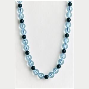 Urban Outfitters Matty Beaded Necklace Light Blue NWOT $30 MSRP